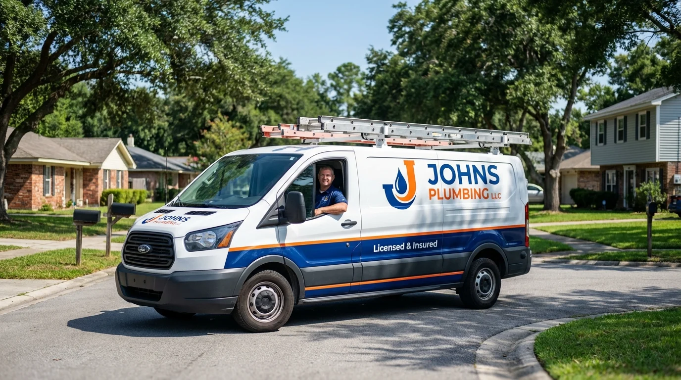 Johns Plumbing LLC service van in Fort Recovery, OH